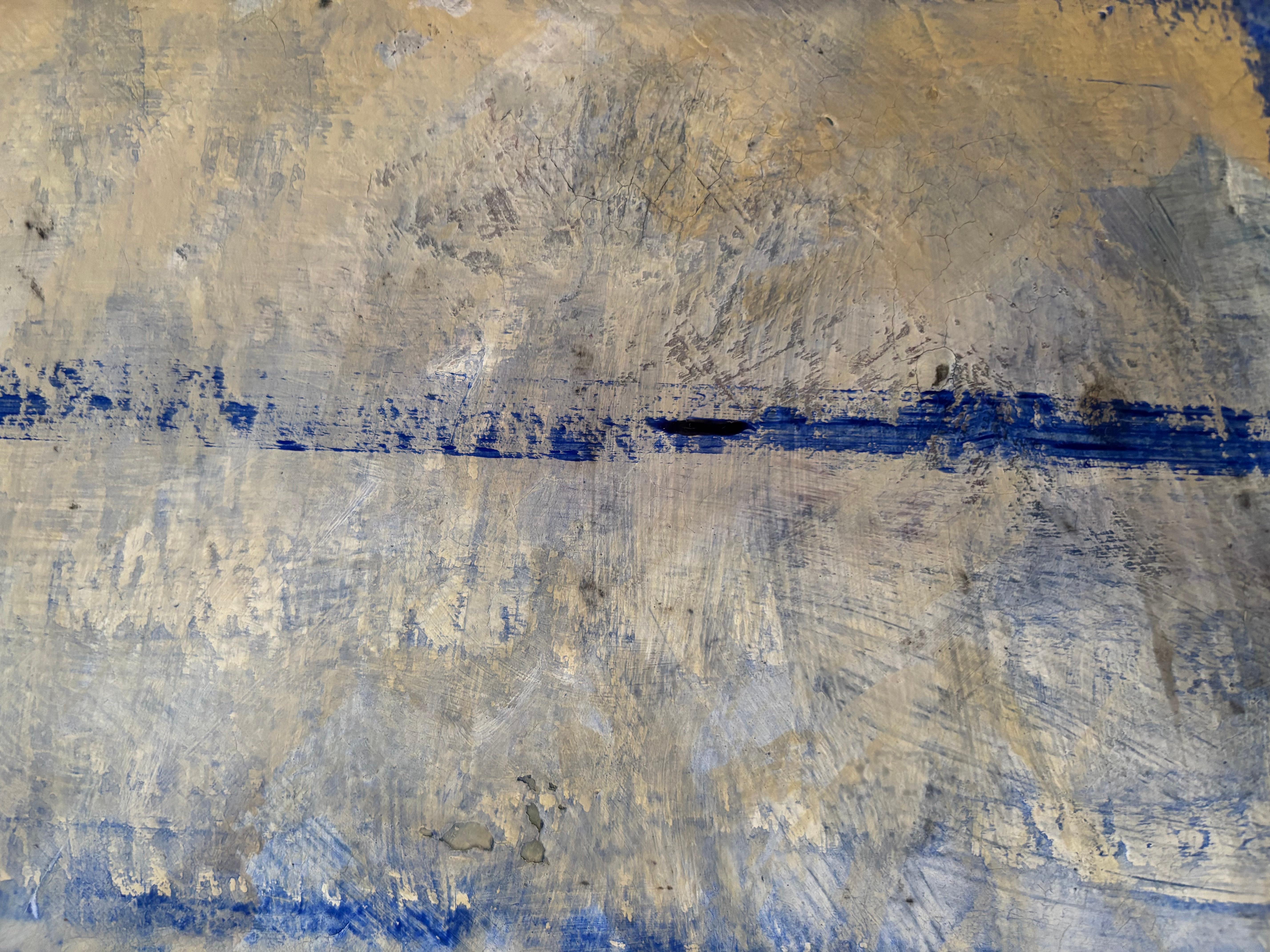 The painting is acrylic on cartoon, according to my opinion evoking a good illusion of depth and imagination. Delivered in an easy frame - recommendation -leave it as it is and put the whole into a bigger frame. Will be signed.