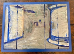 Double Blue Painting Signed