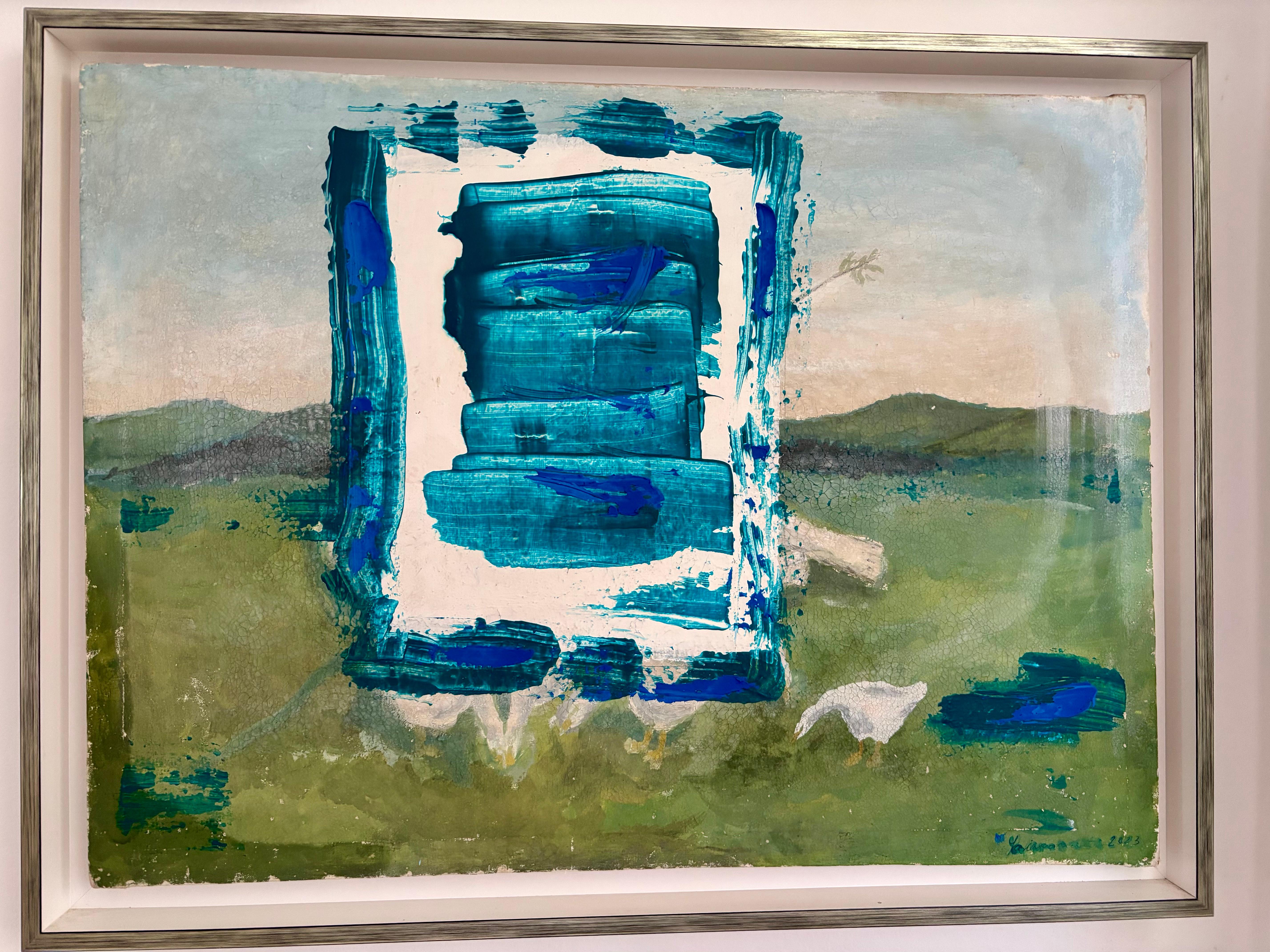 Sandra Salamonová Abstract Painting – STAIN und STAIN/Gemälde / signiert