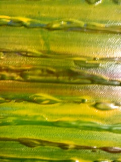 Waves of Life: Abstract Acrylic Painting on Canvas, Framed