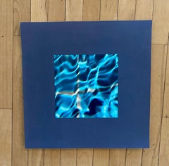 Gold in Grey Photography, Abstract Style, Signed, 30x30 cm Artwork