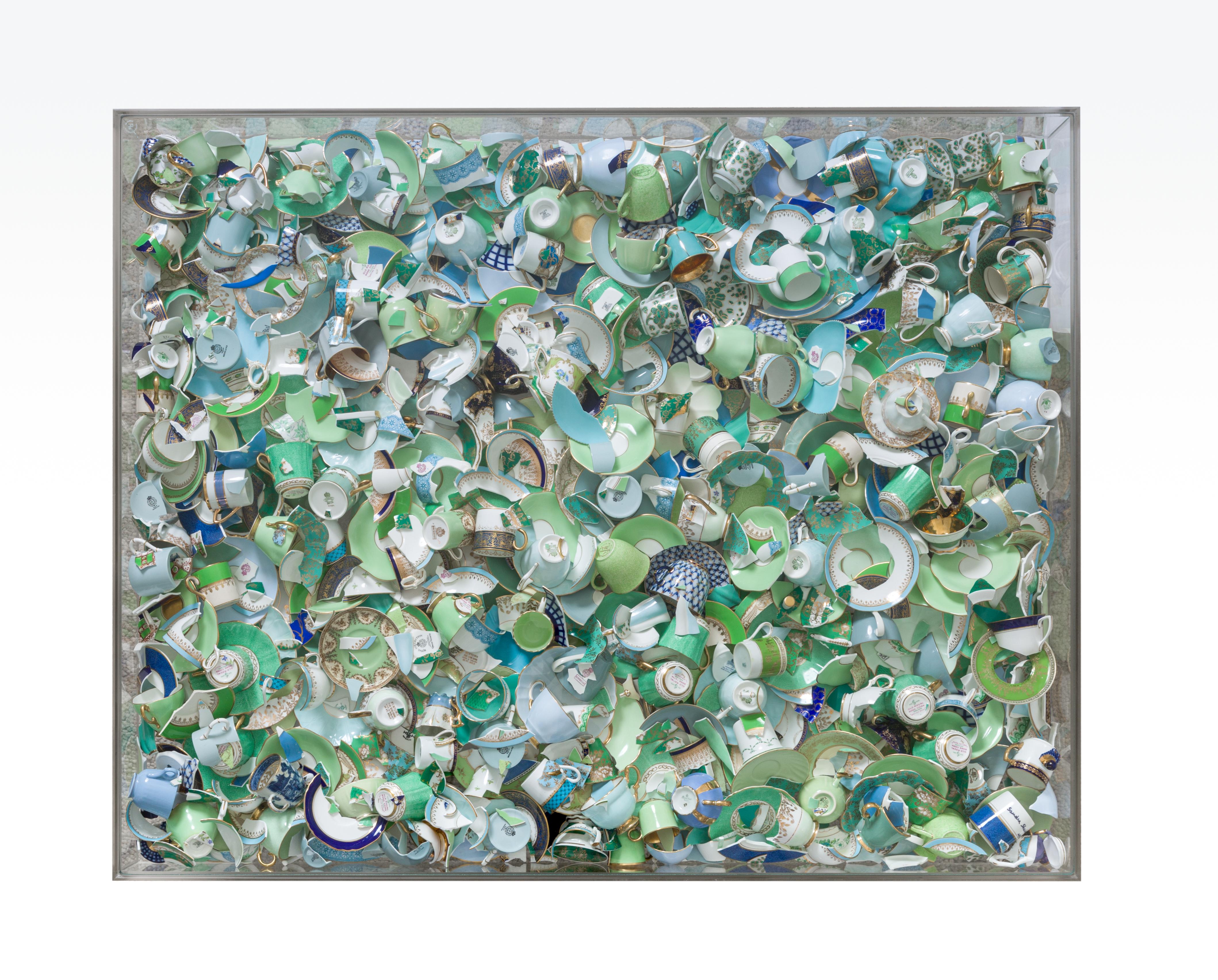 Coffee Table CT1 (Ceramic) - Contemporary Mixed Media Art by Sandra Shashou