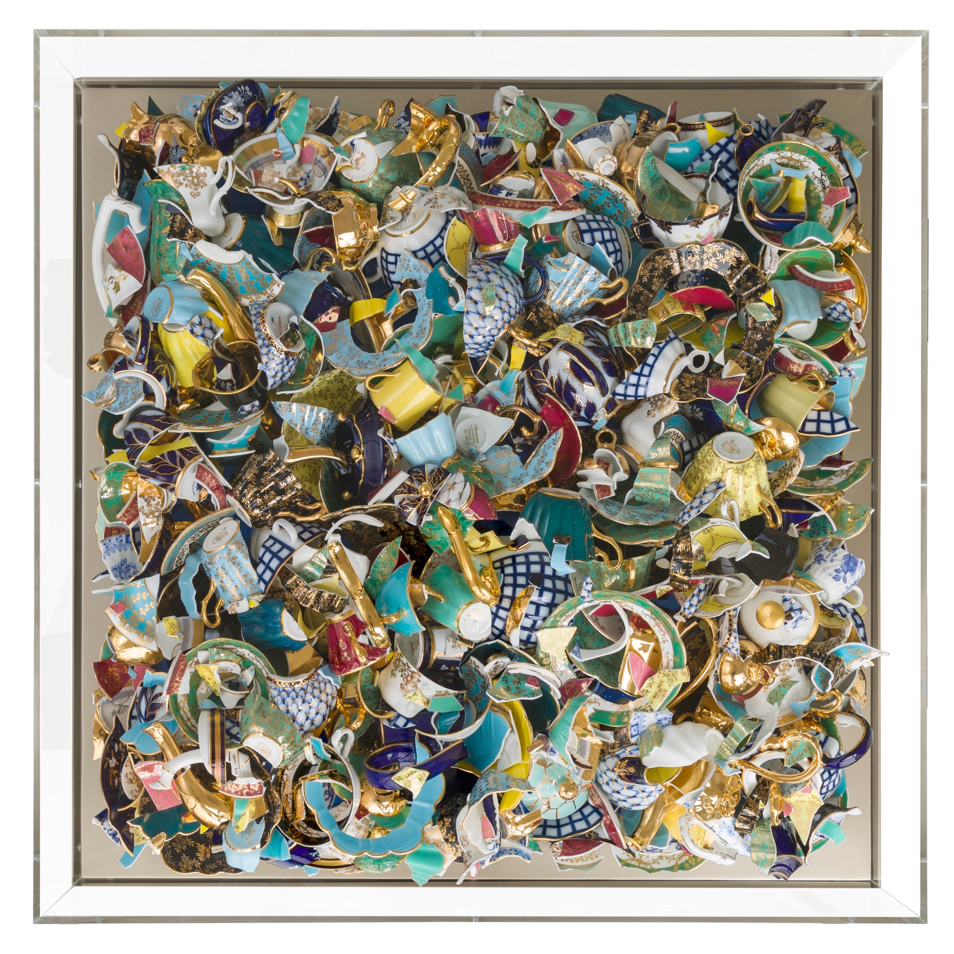Sandra Shashou Abstract Sculpture - Celebration of Love 50 (Ceramic)