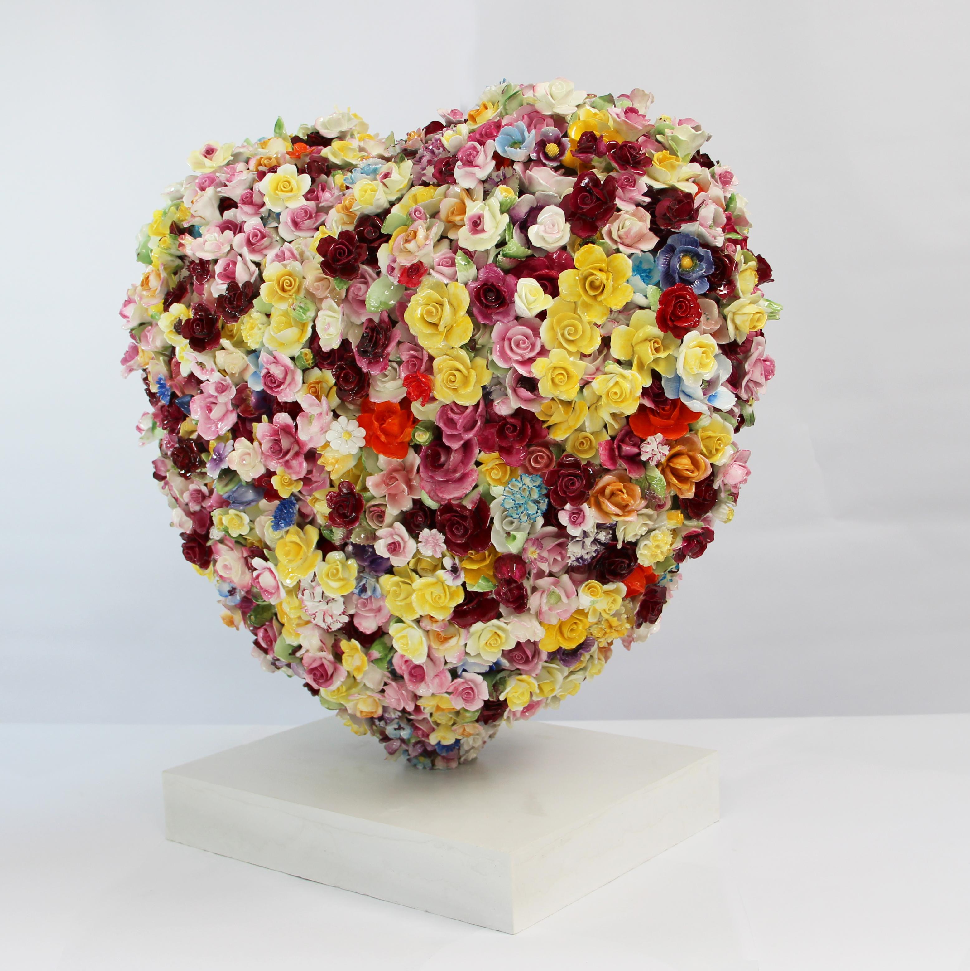 Sandra Shashou
Objet d'Amour HR47, 2022
Royal Doulton, Royal Albert and Aynsley Rose Posy Vintage Porcelain, Jesmonite and Resin
60 x 62 x 38 cm
23 5/8 x 24 3/8 x 15 in