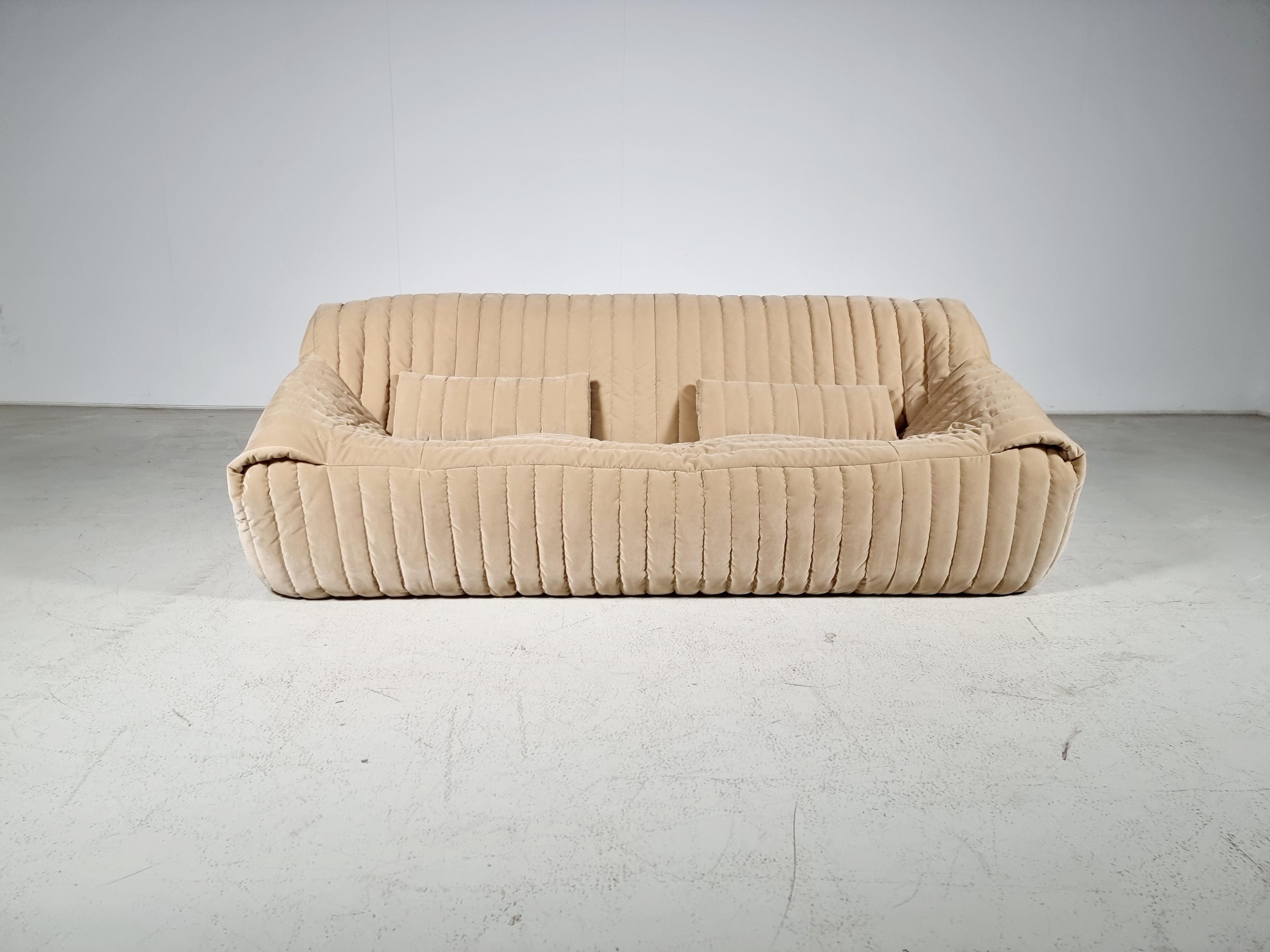 Mid-Century Modern Sandra Sofa by Annie Hiéronimus for Cinna Ligne Roset, 1970s