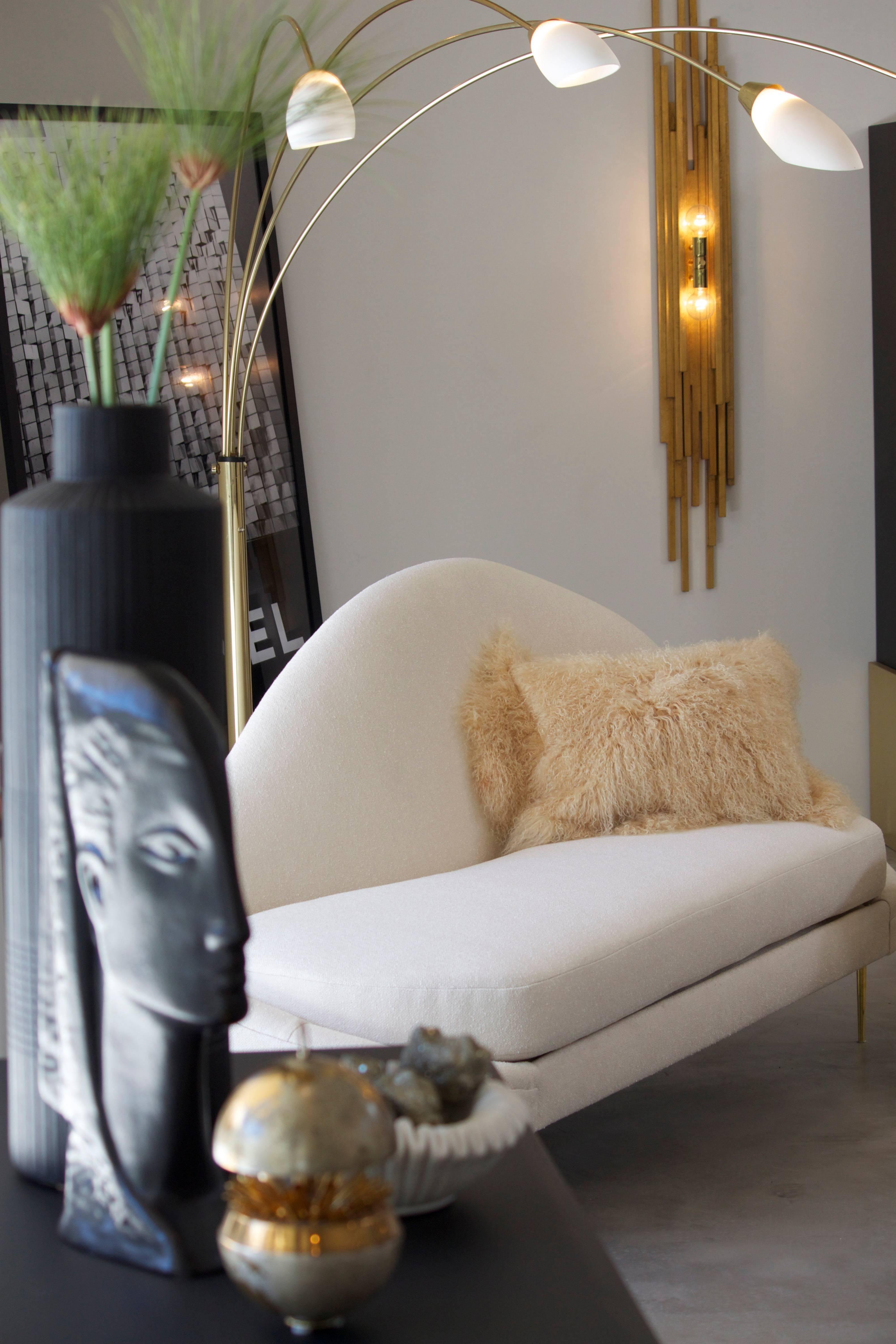 American SANDRIINE CHAISE - Modern Asymmetrical Slope Chaise COM For Sale
