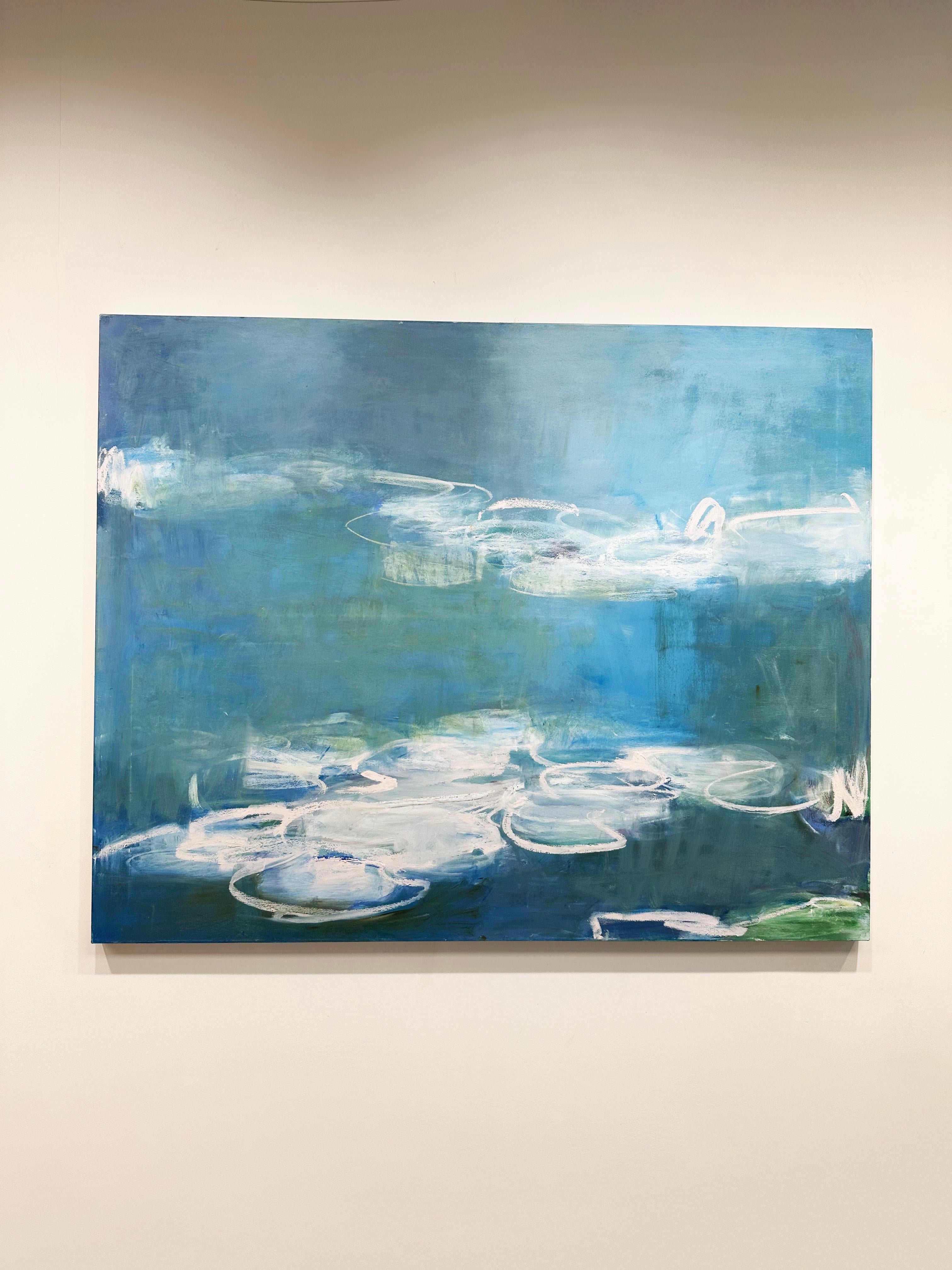 Öl- und Wachsgemälde der New Yorker Contemporary-Künstlerin Sandrine Kern 'Untitled 55' im Angebot 1