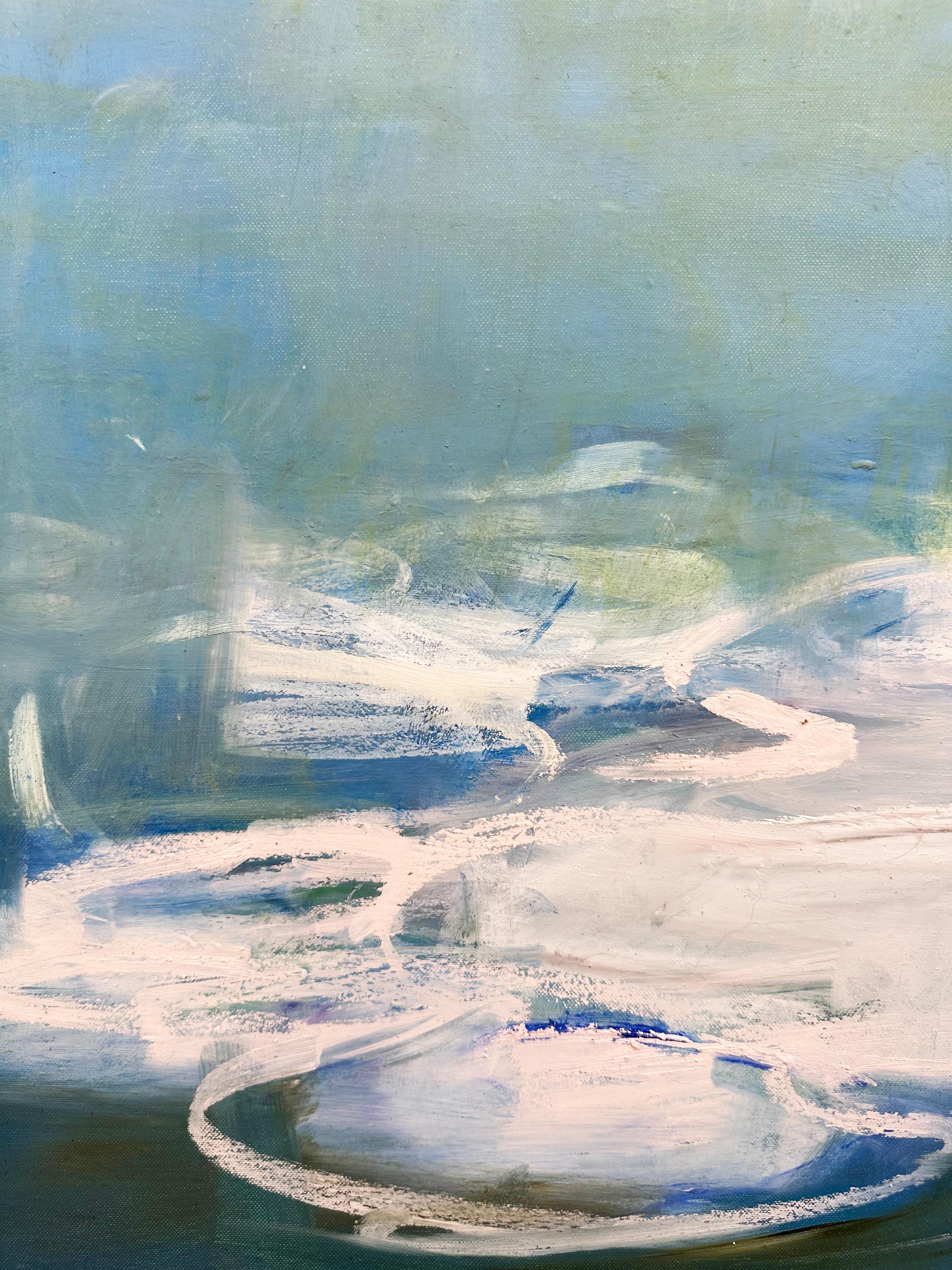 Öl- und Wachsgemälde der New Yorker Contemporary-Künstlerin Sandrine Kern 'Untitled 55' im Angebot 4