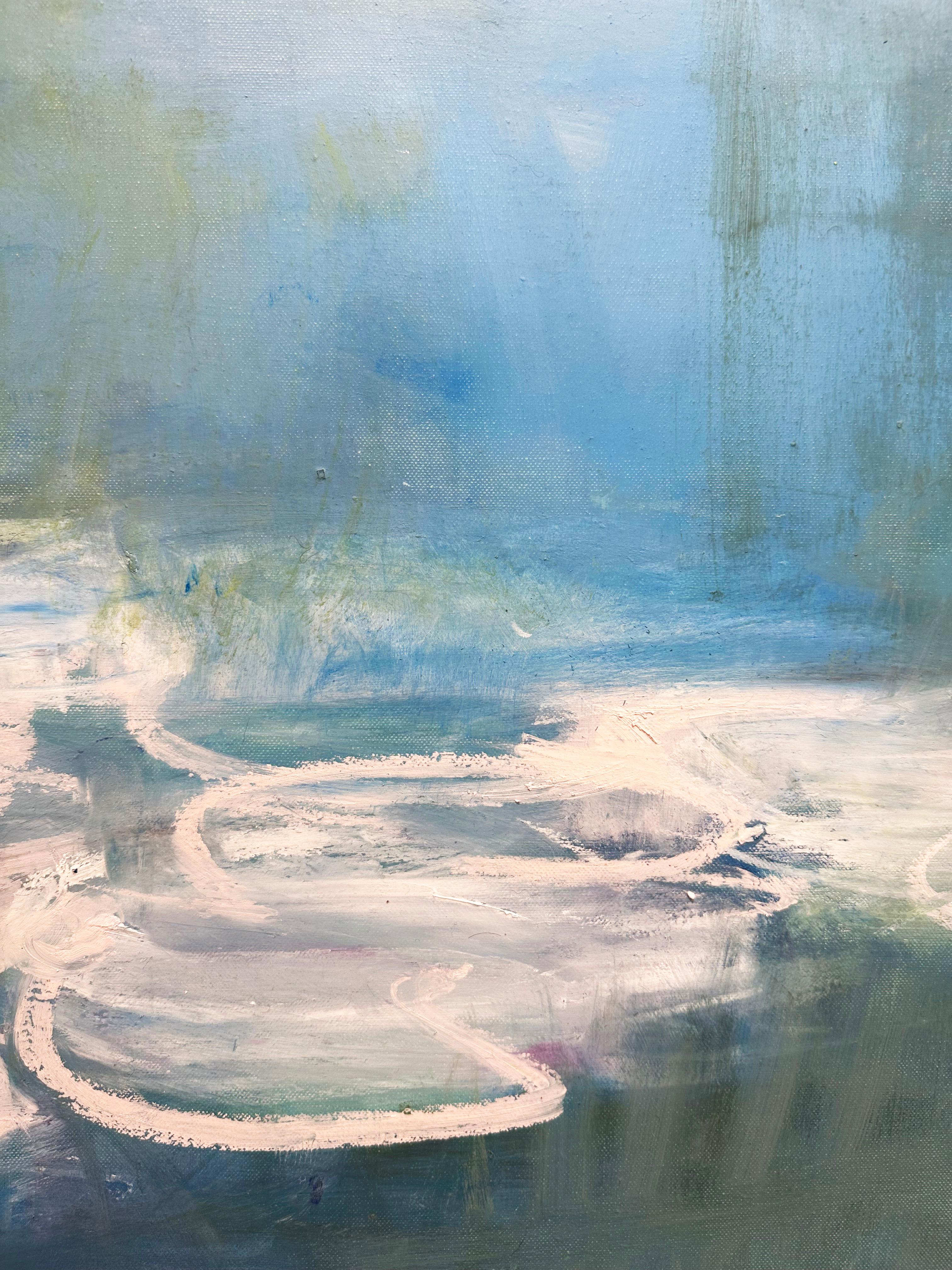 Öl- und Wachsgemälde der New Yorker Contemporary-Künstlerin Sandrine Kern 'Untitled 55' im Angebot 5