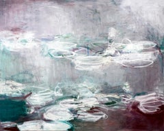 Impressionist Oil Painting By New York Artist Sandrine Kern 'White Lilies'