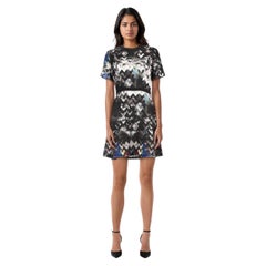 Sandro Abstraktes Muster Ausgestelltes Minikleid Größe S