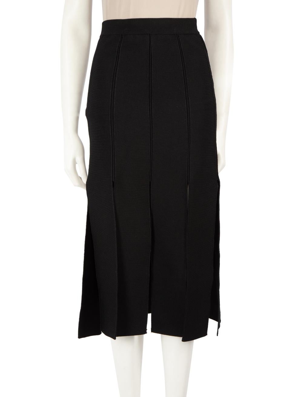 CONDITION is Very good. Hardly any visible wear to the dress is evident on this used Sandro designer resale item.
 
 
 
 Details
 
 
 Black
 
 Viscose
 
 Skirt
 
 Elasticated waistband
 
 Fringe hem
 
 Midi
 
 
 
 
 
 Made in China
 
 
 
