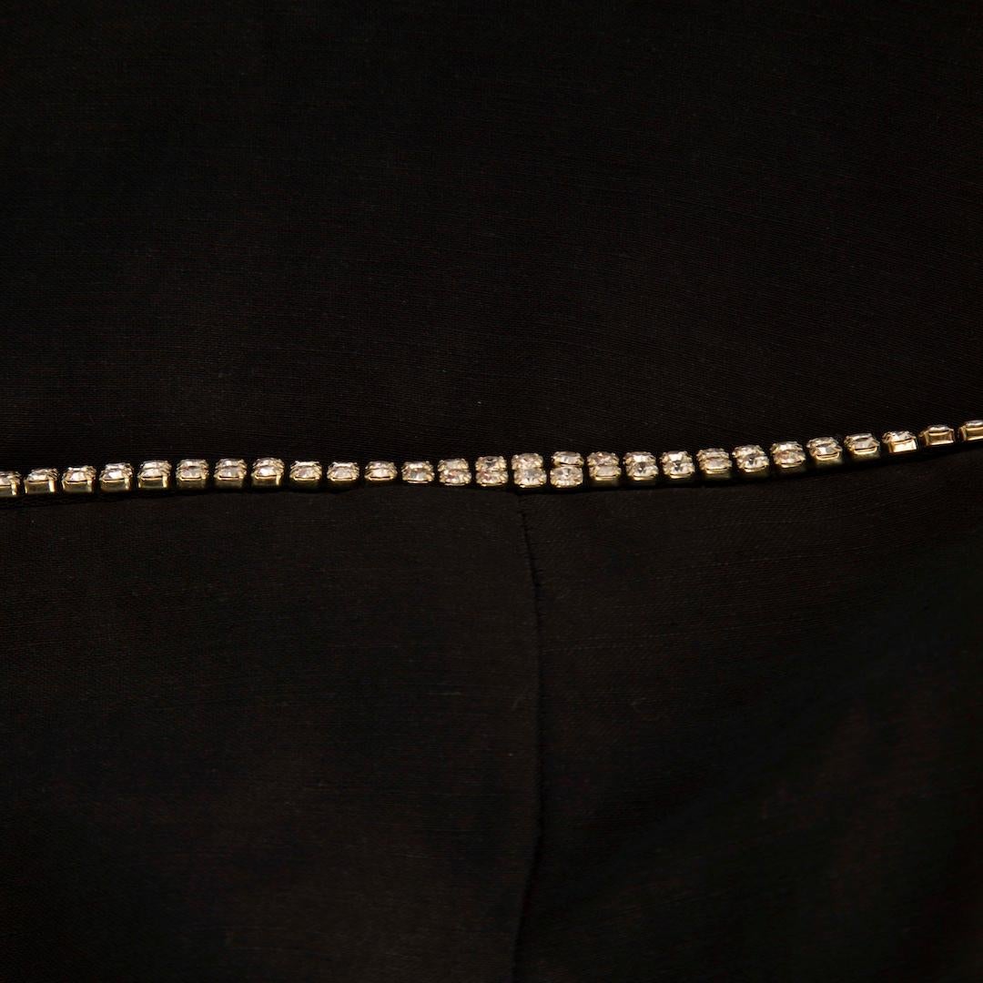 Sandro, jupe midi embellie noire, taille L Bon état - En vente à London, GB