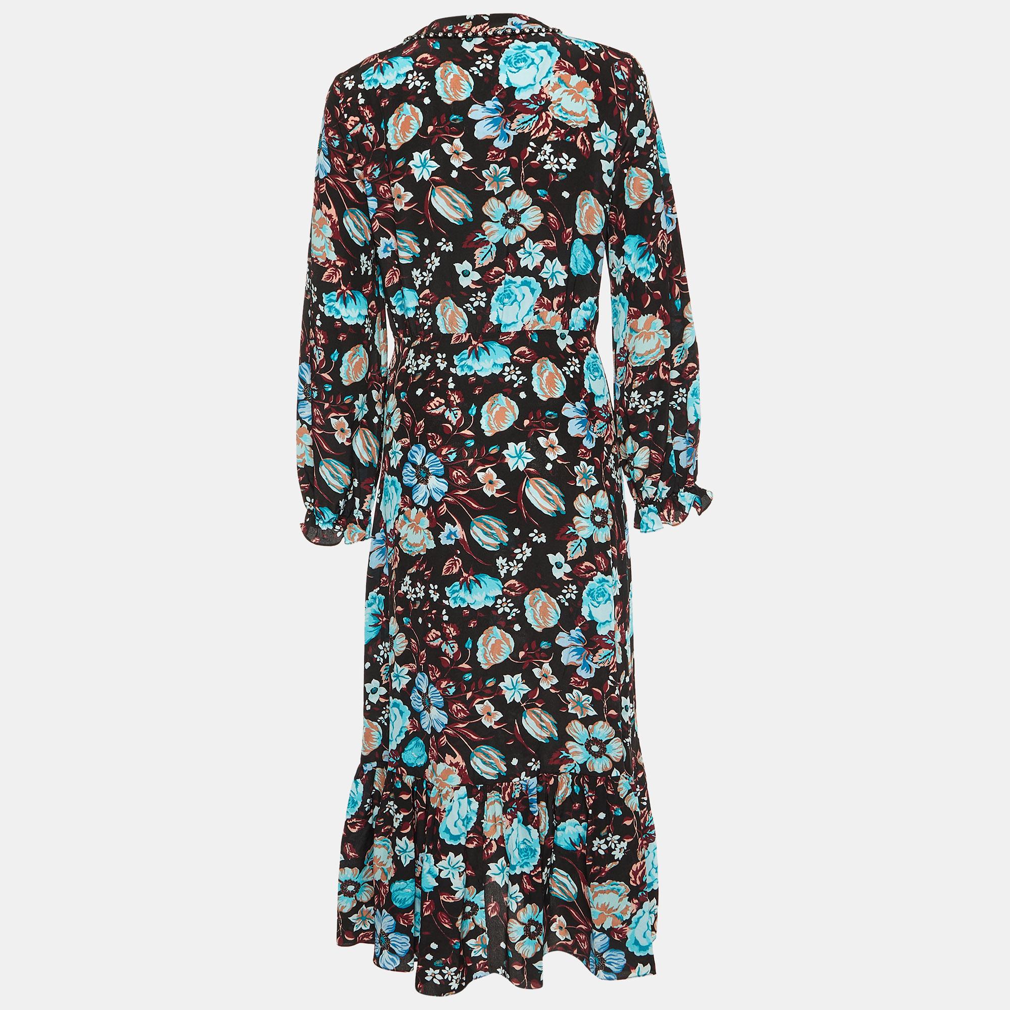 This stylish midi dress exudes elegance and sophistication. Its flattering length falls between the knee and ankle, offering a versatile option for various occasions. With its chic design, it combines modern trends with timeless charm, making it a