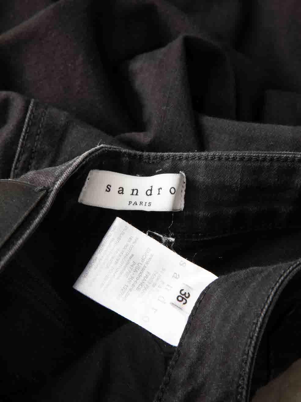 Women's Sandro Black Skinny Jeans Size S For Sale