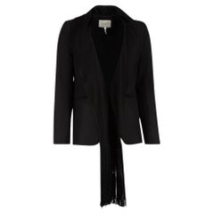 Sandro Black Tailored Tassel Blazer Size S