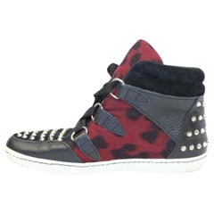 Sandro Black X Red Sneaker Spikes Sdlm1 Sneakers