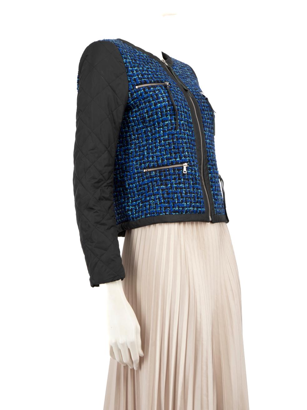 CONDITION is Very good. Minimal wear to the jacket is evident. Light marks on the top of the left sleeve and the back of the right sleeve towards the cuff. Missing leather zipper pull to the lower right zip and general creasing to the leather on the