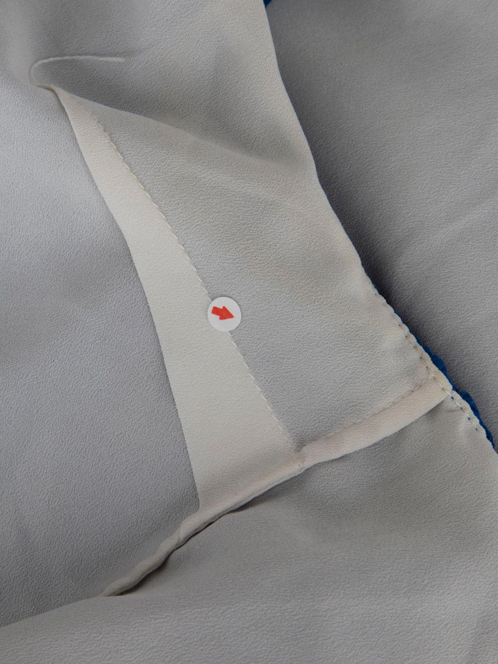 Sandro Blau Geschichtetes Detail Ärmelloses Kleid Größe S im Angebot 6