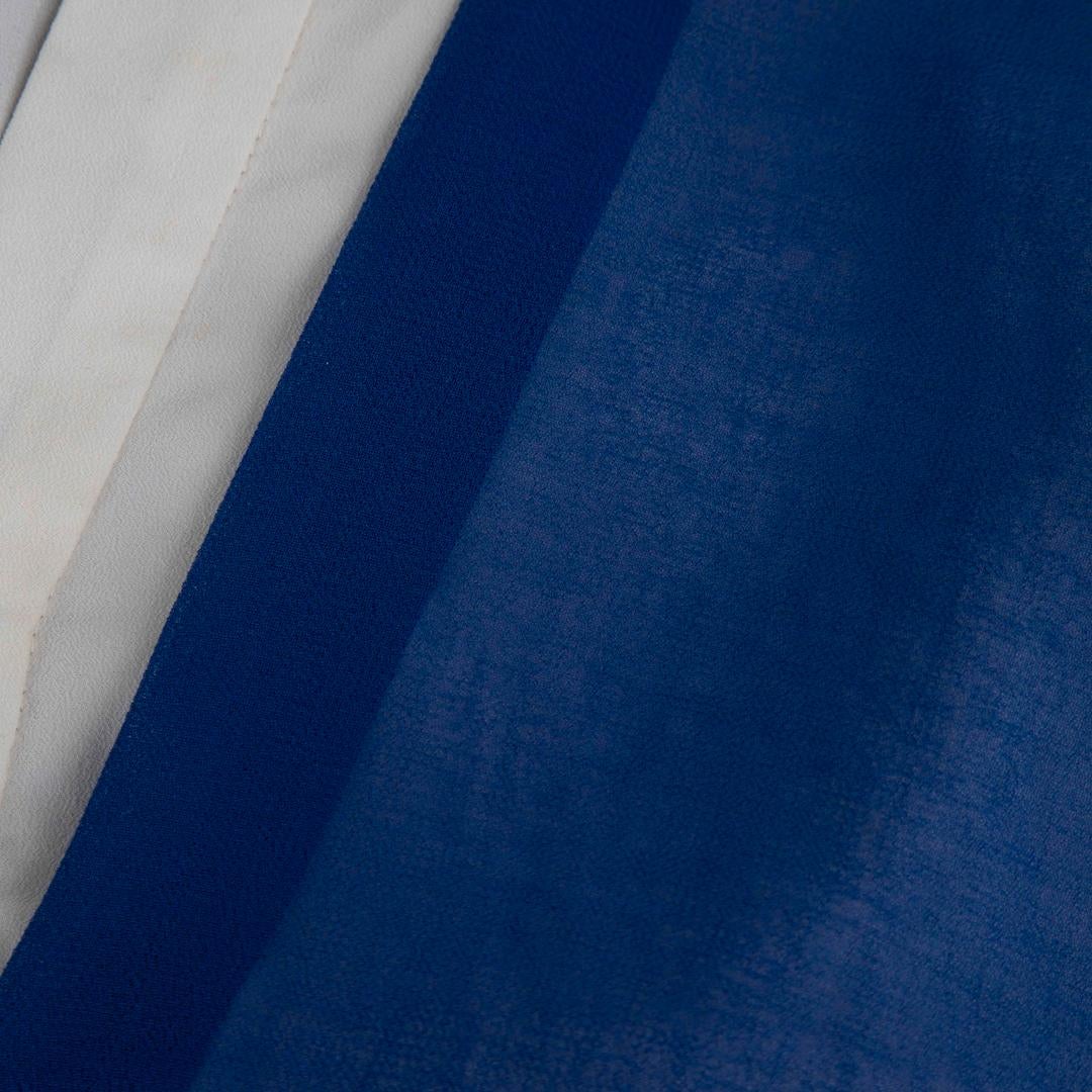 Sandro Blau Geschichtetes Detail Ärmelloses Kleid Größe S im Zustand „Hervorragend“ im Angebot in London, GB