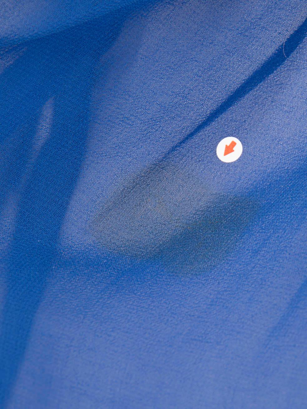 Sandro Blau Geschichtetes Detail Ärmelloses Kleid Größe S im Angebot 1