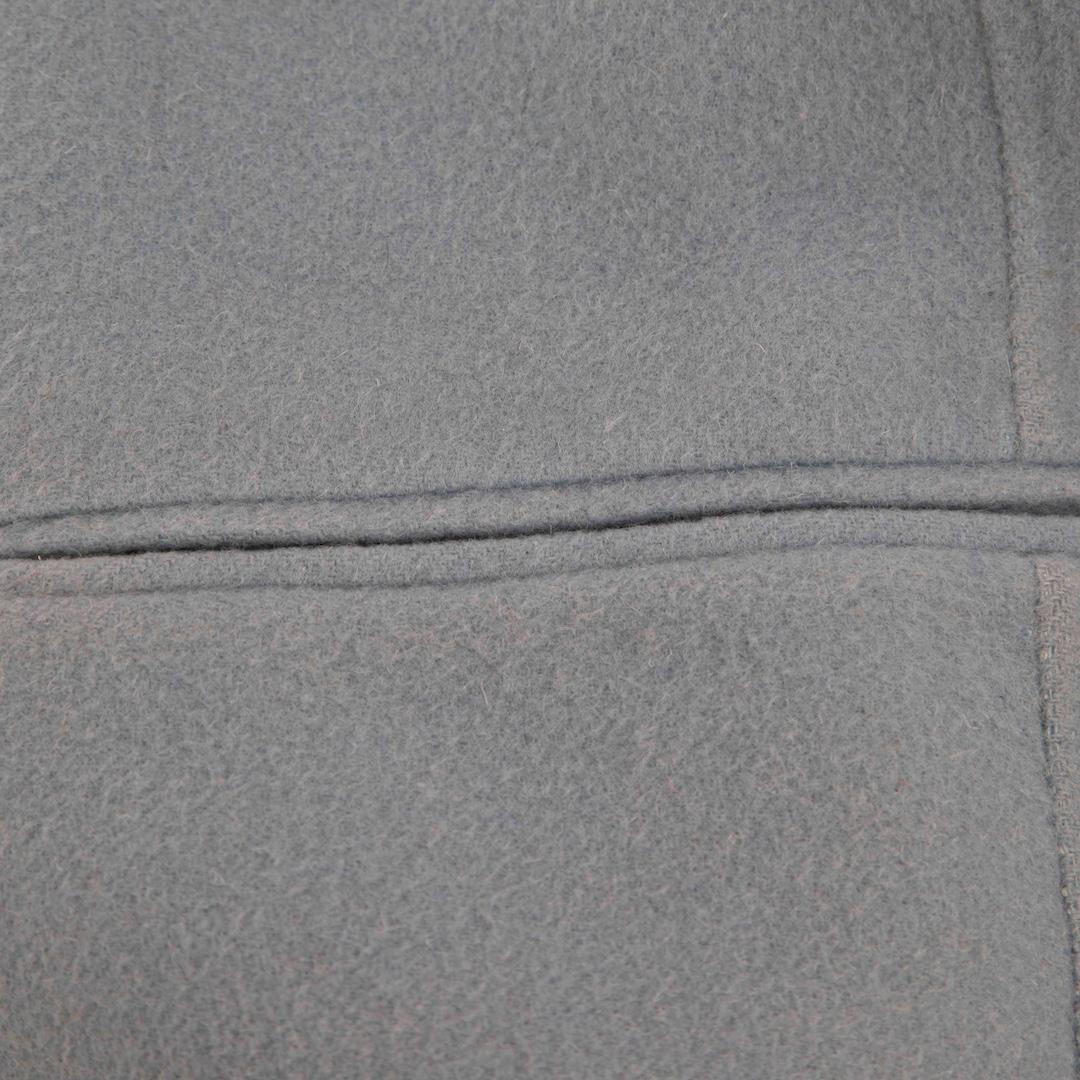 Gray Sandro Blue Single Breasted Wool Coat Size S For Sale