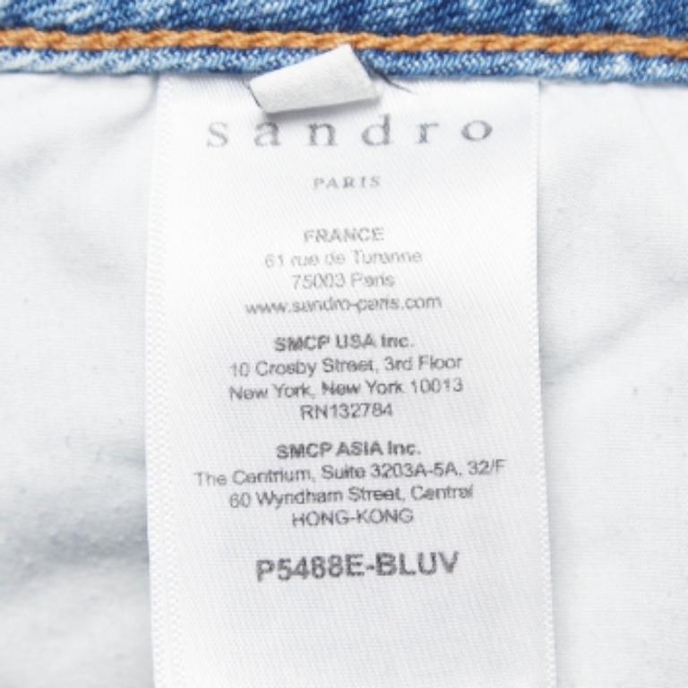 De las mujeres Sandro Vaqueros lavados azules S Cintura 26 en venta