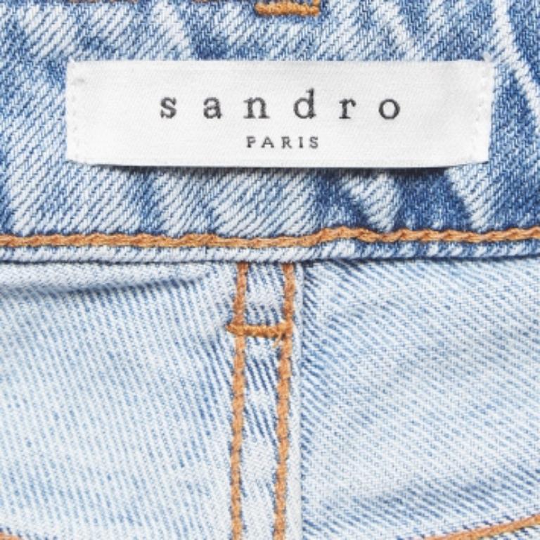 Sandro Vaqueros lavados azules S Cintura 26 en venta 1