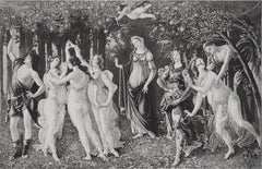 Allegory of Spring - Etching from Louvre Museum