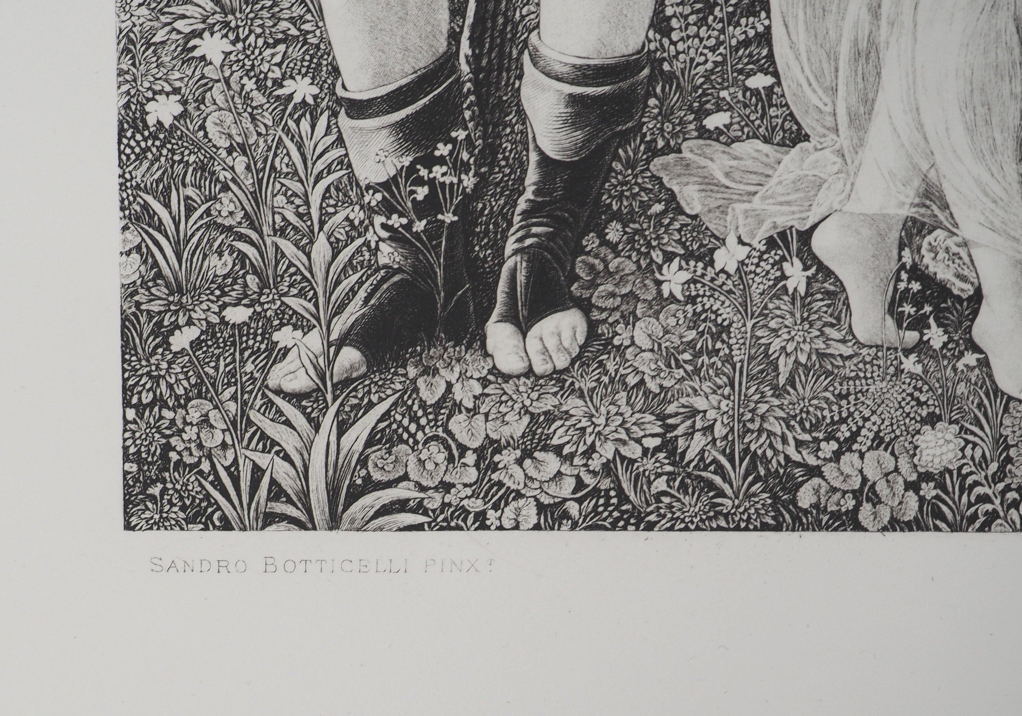 Allegory of Spring - Etching from Louvre Museum For Sale 1