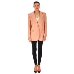 Blazer droit en toile Sandro