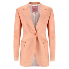 Blazer droit en toile Sandro