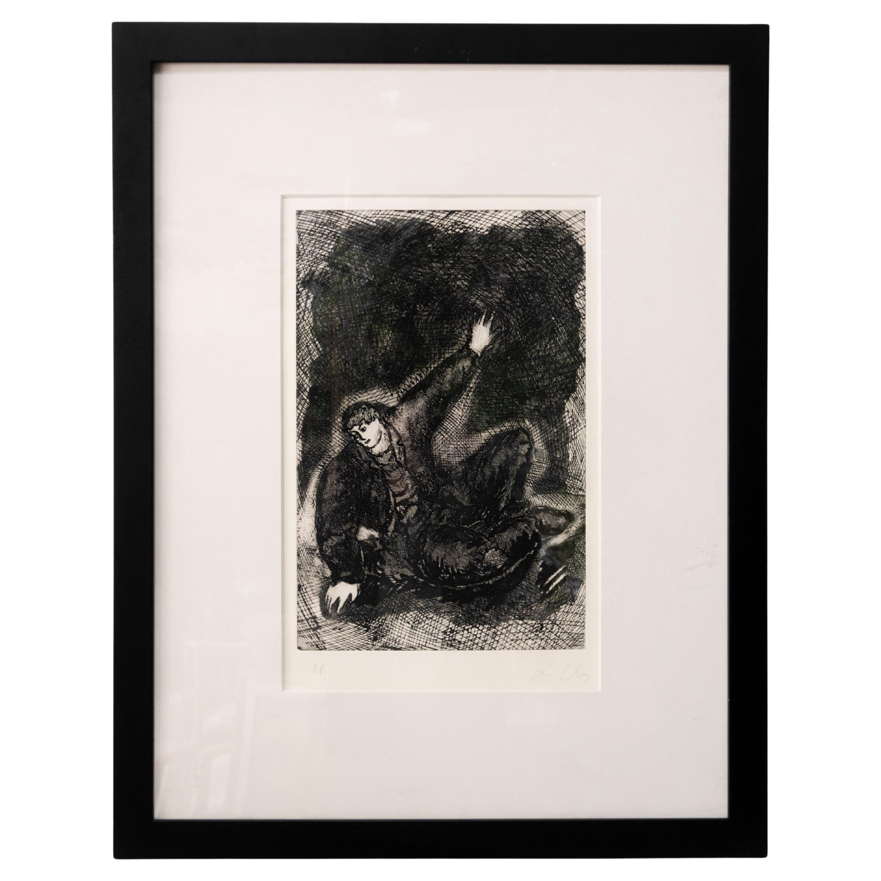 Lithographie signée par l'artiste Sandro Chai (de la série Sitting Lady) en vente