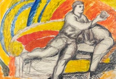 Junge - Mischtechnik von Sandro Chia - 1985