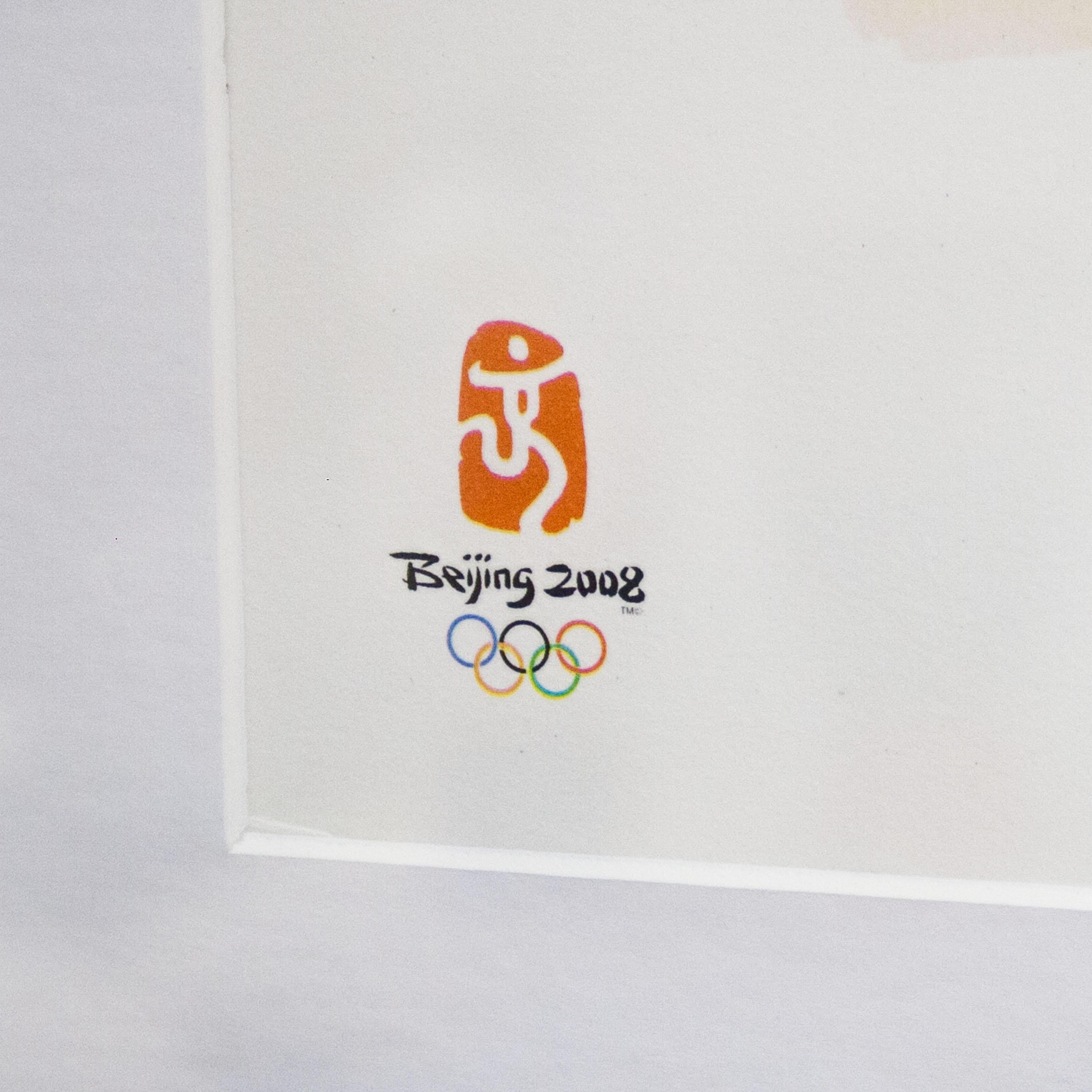 Sandro Chia Olympische Spiele Peking 2008 Original Lithografie, Italien, 2008 im Zustand „Hervorragend“ im Angebot in Madrid, ES