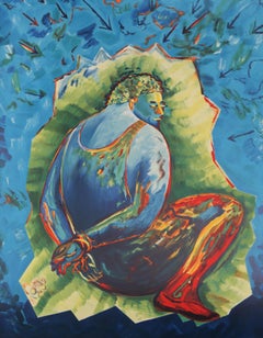 Bound Man, Modern Art Lithograph by Sandro Chia