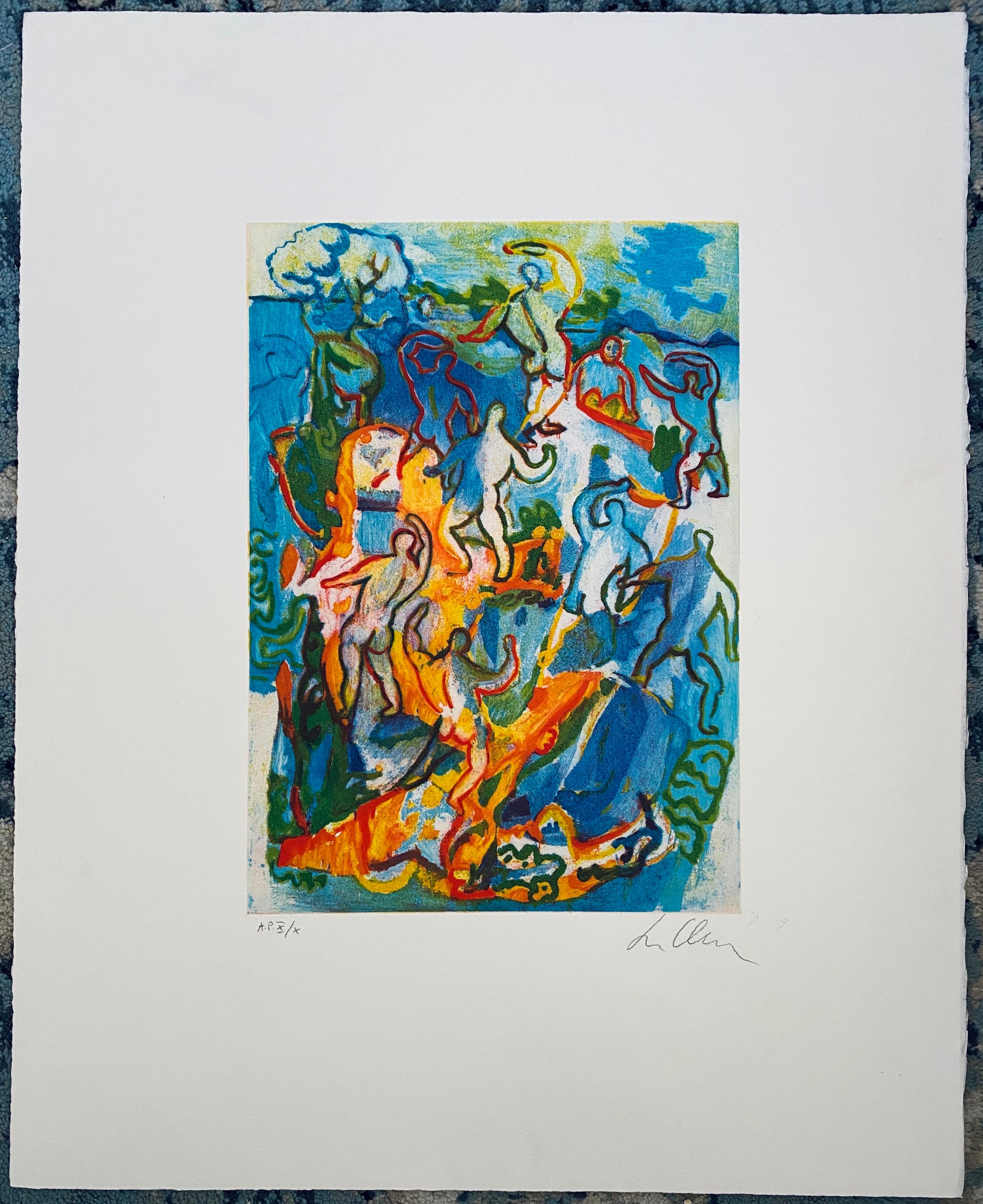 Litografia Italiana Post Modernista Figurativa Pop Art in vendita 5
