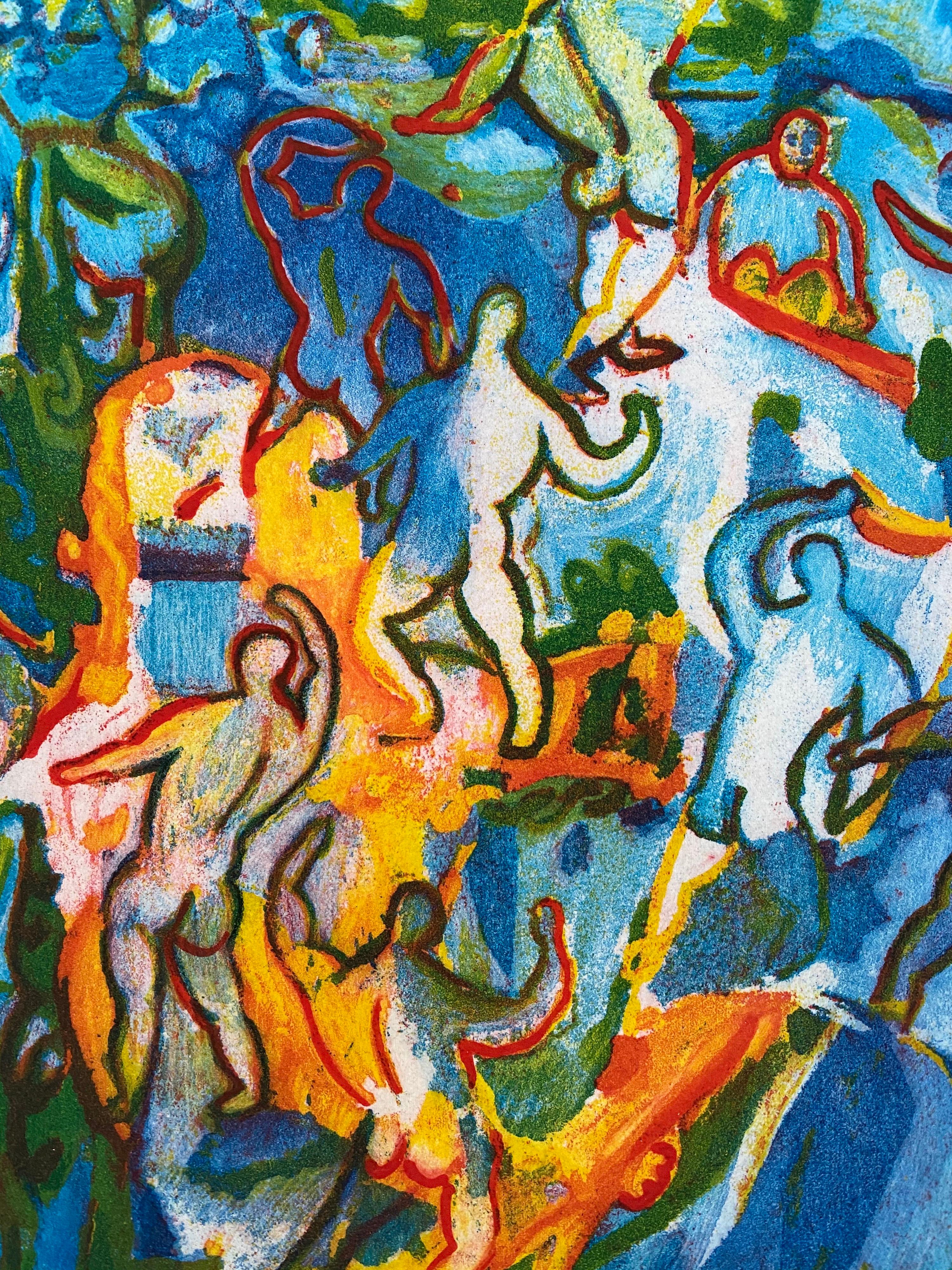 Litografia Italiana Post Modernista Figurativa Pop Art