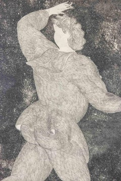 Running Boy with Strange Fingers - Etching by Sandro Chia - 1981