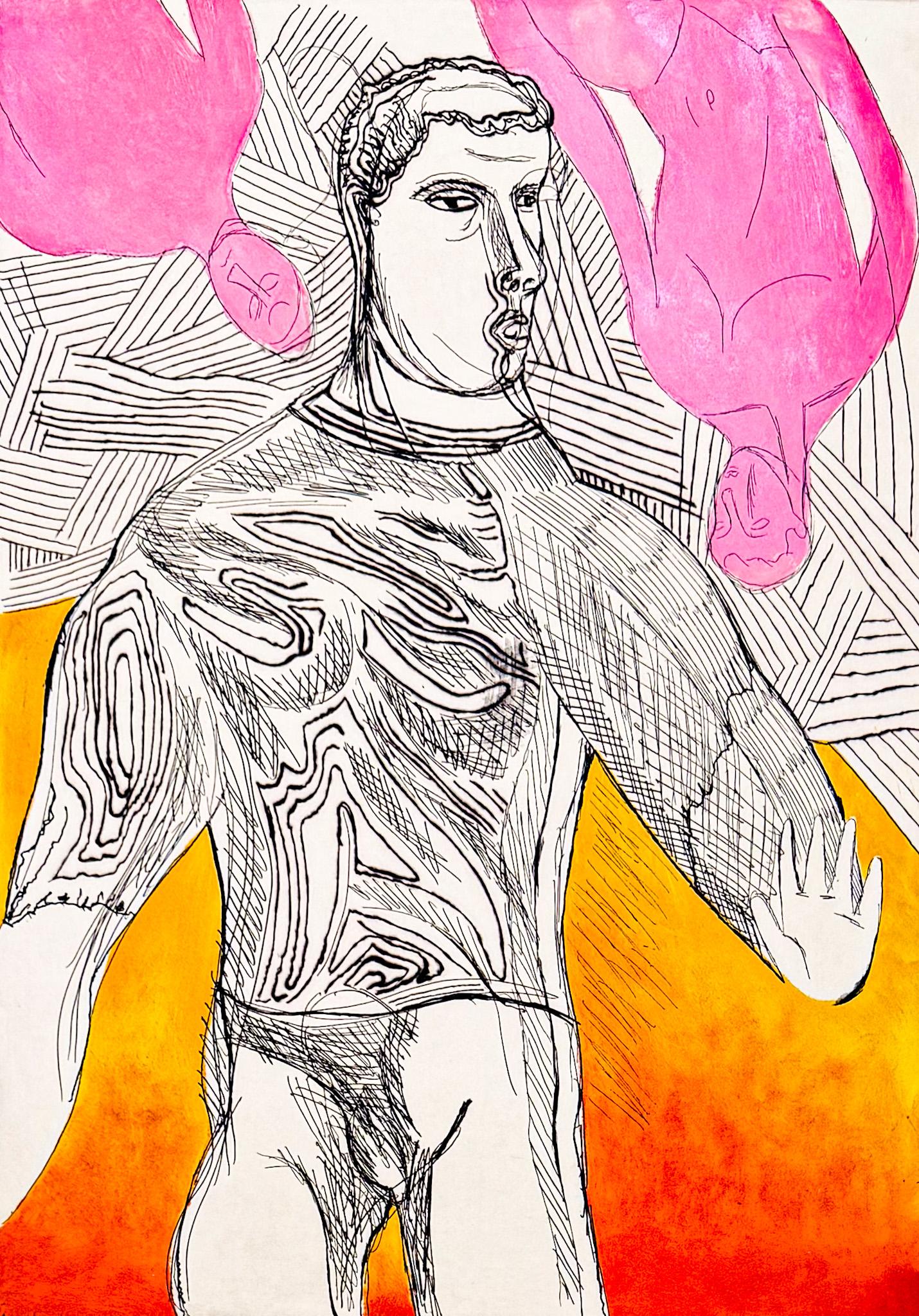 Etching aquatint engravings on paper, edited in 1995.
Limited edition, numbered 47/50
Signed in pencil by artist in lower right corner.
Very good conditions.
Paper size: 82 x 60 cm

A regular certificate of authenticity will be included.

We offer