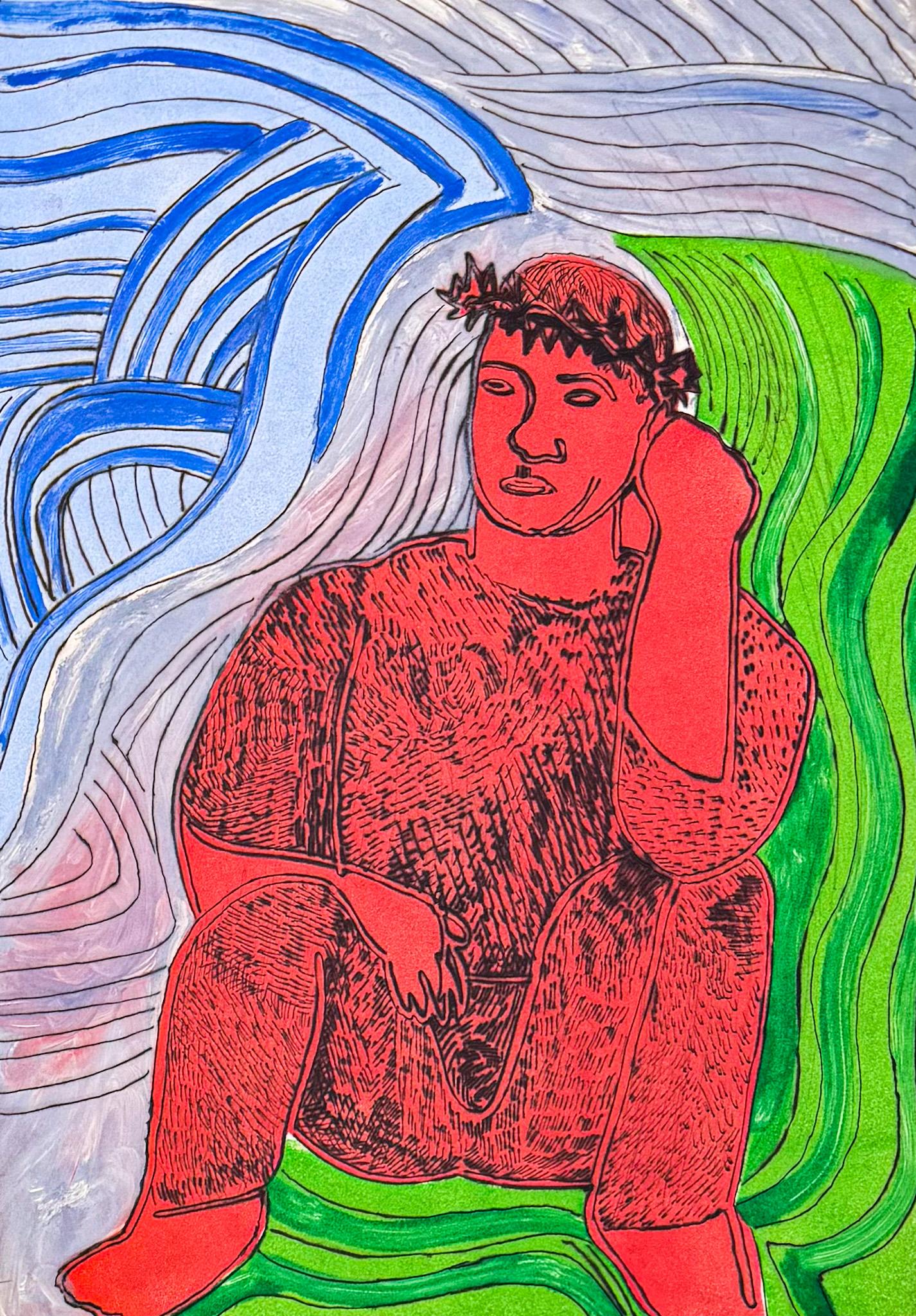 Sandro Chia (1946) - Elektra Oreste - Etching aquatint engravings on paper - 199