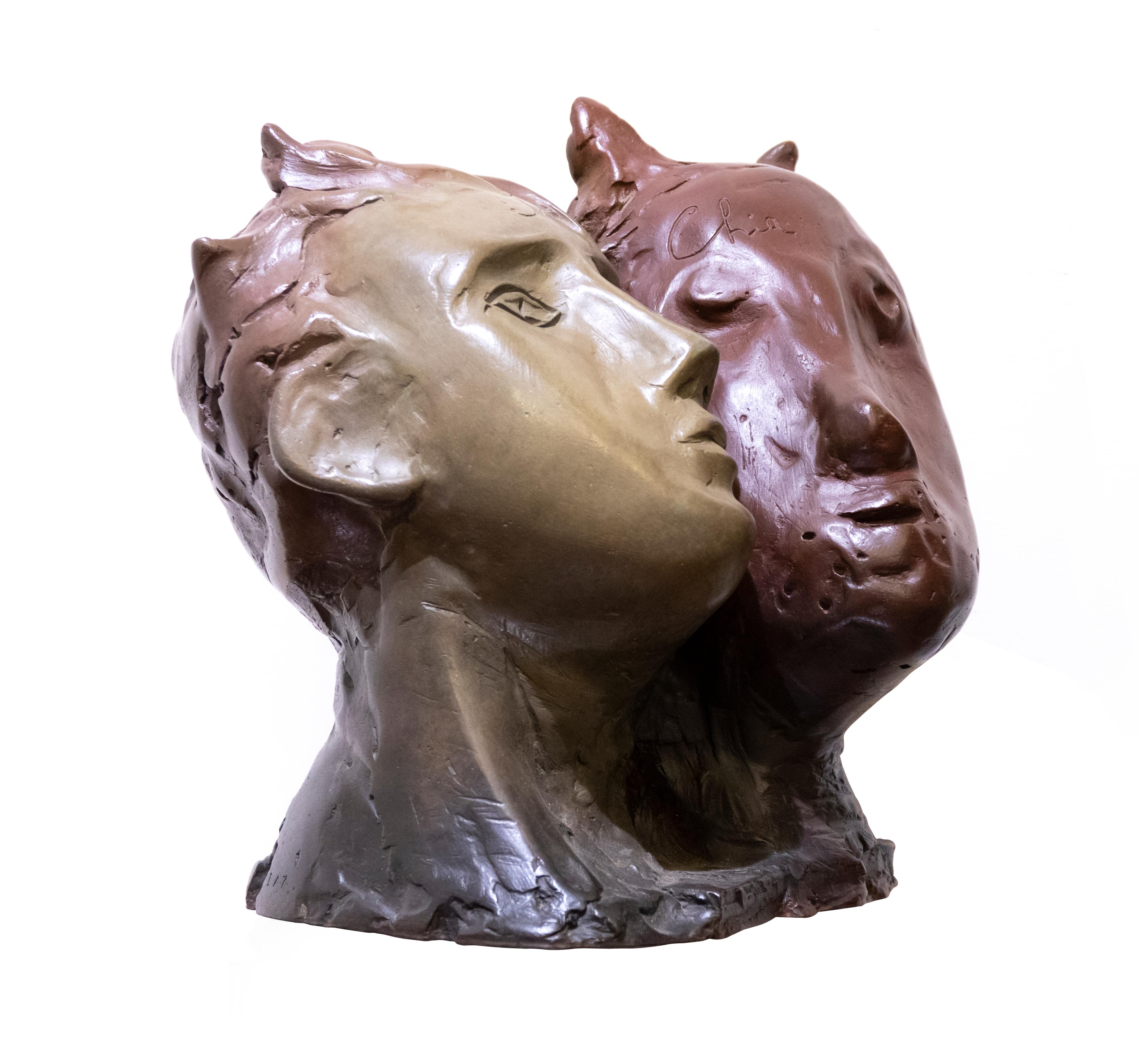 Youth and the Devil is an original Contemporary Artwork realized by Sandro Chia (born 1946) in 1993/1994. 

Original Bronze and Wax.

Dimension: 33.5 x 34 x 29 cm.

Hand-signed on the upper side: 
