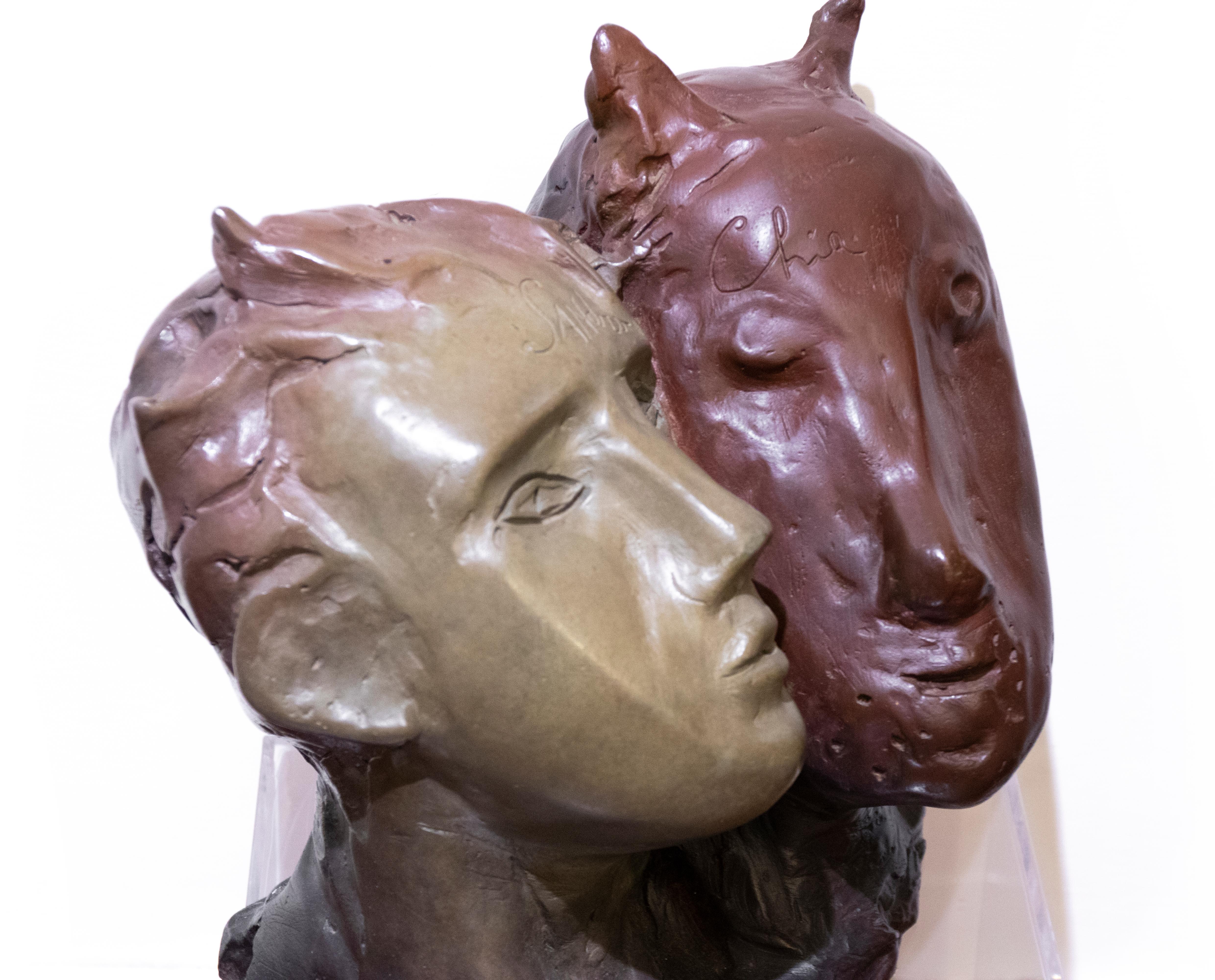 Youth and the Devil - Bronze Sculpture by Sandro Chia - 1993 1