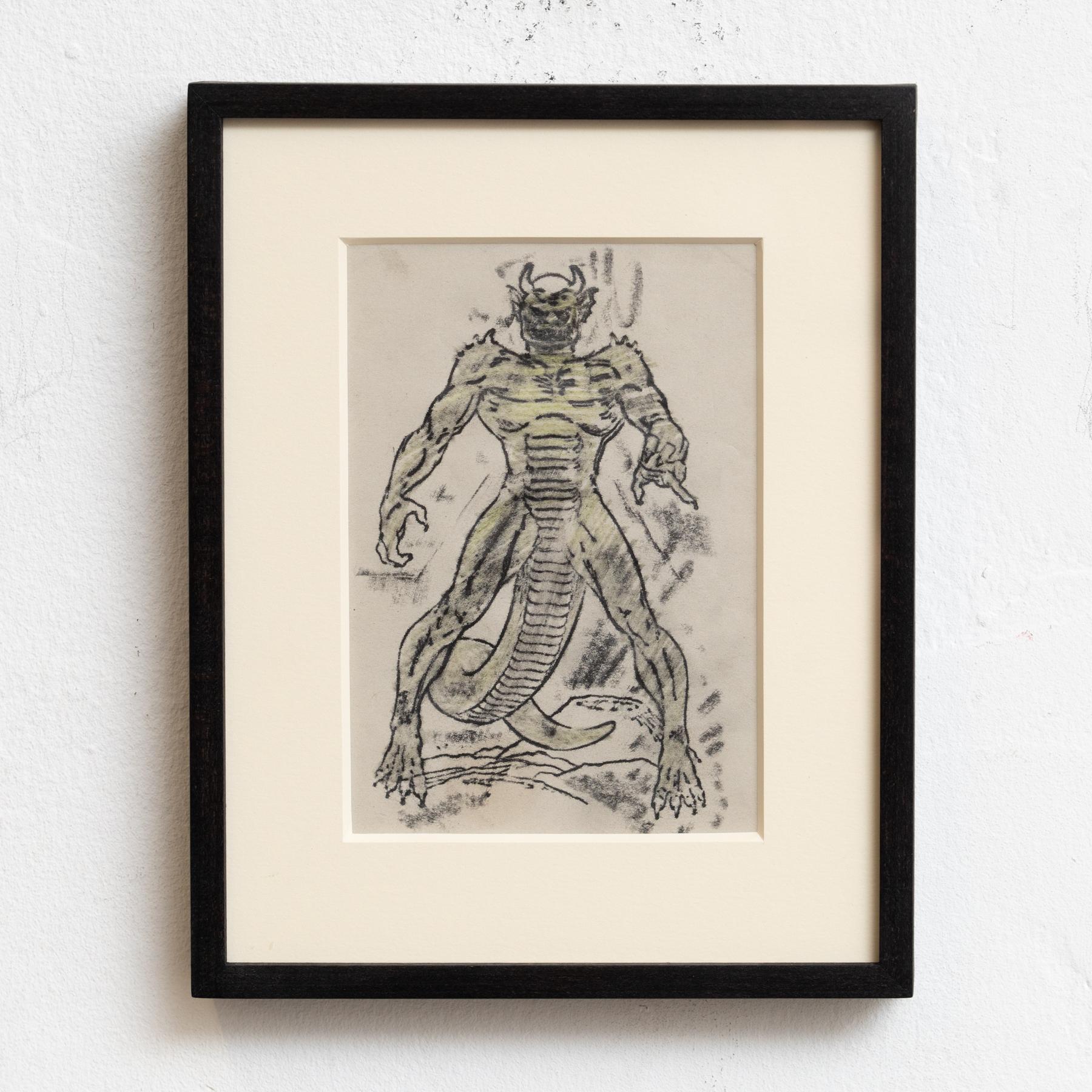 German Sandro Contemporary Framed Artwork, 2020 For Sale