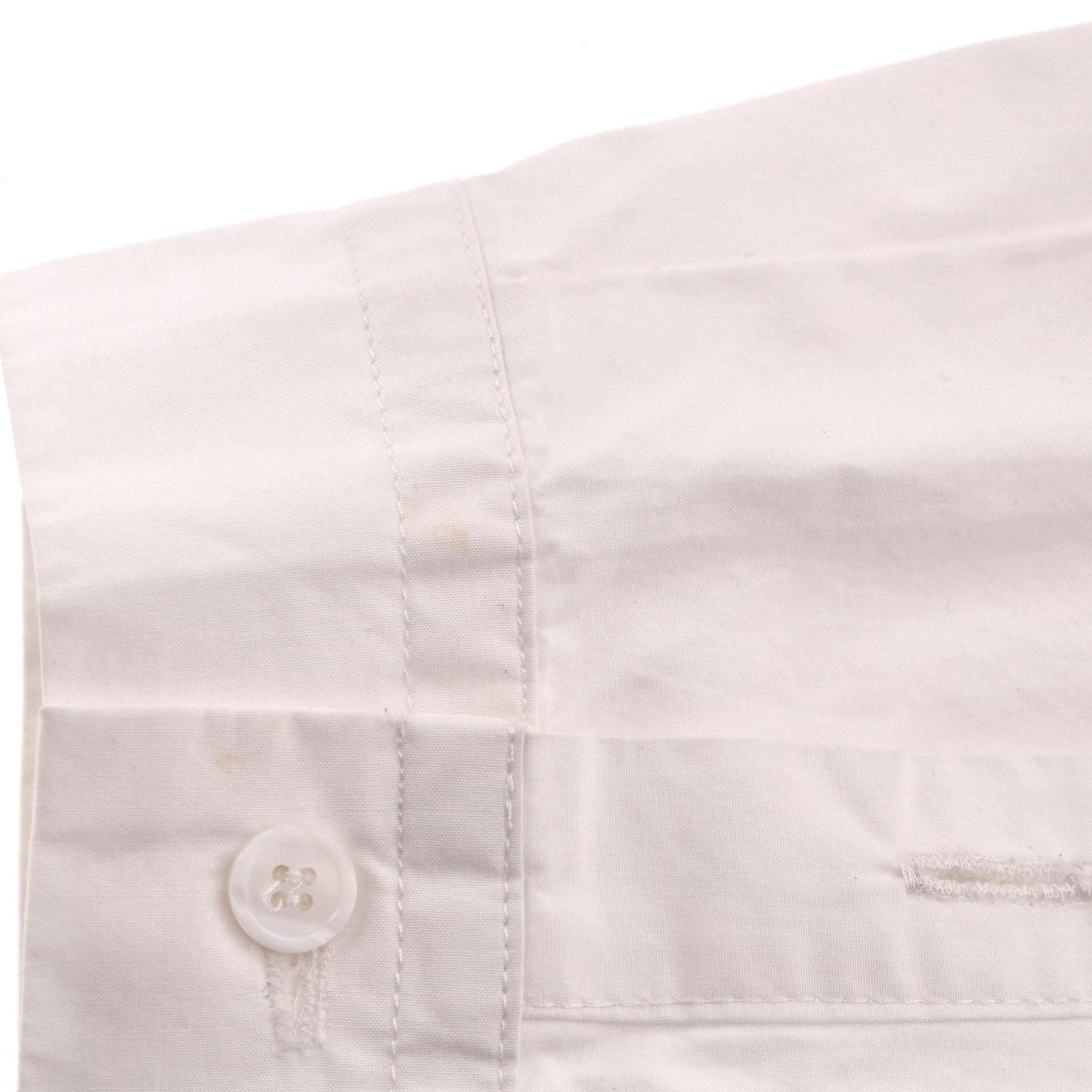 Sandro Crochet Embellished Cotton Shirt For Sale 4