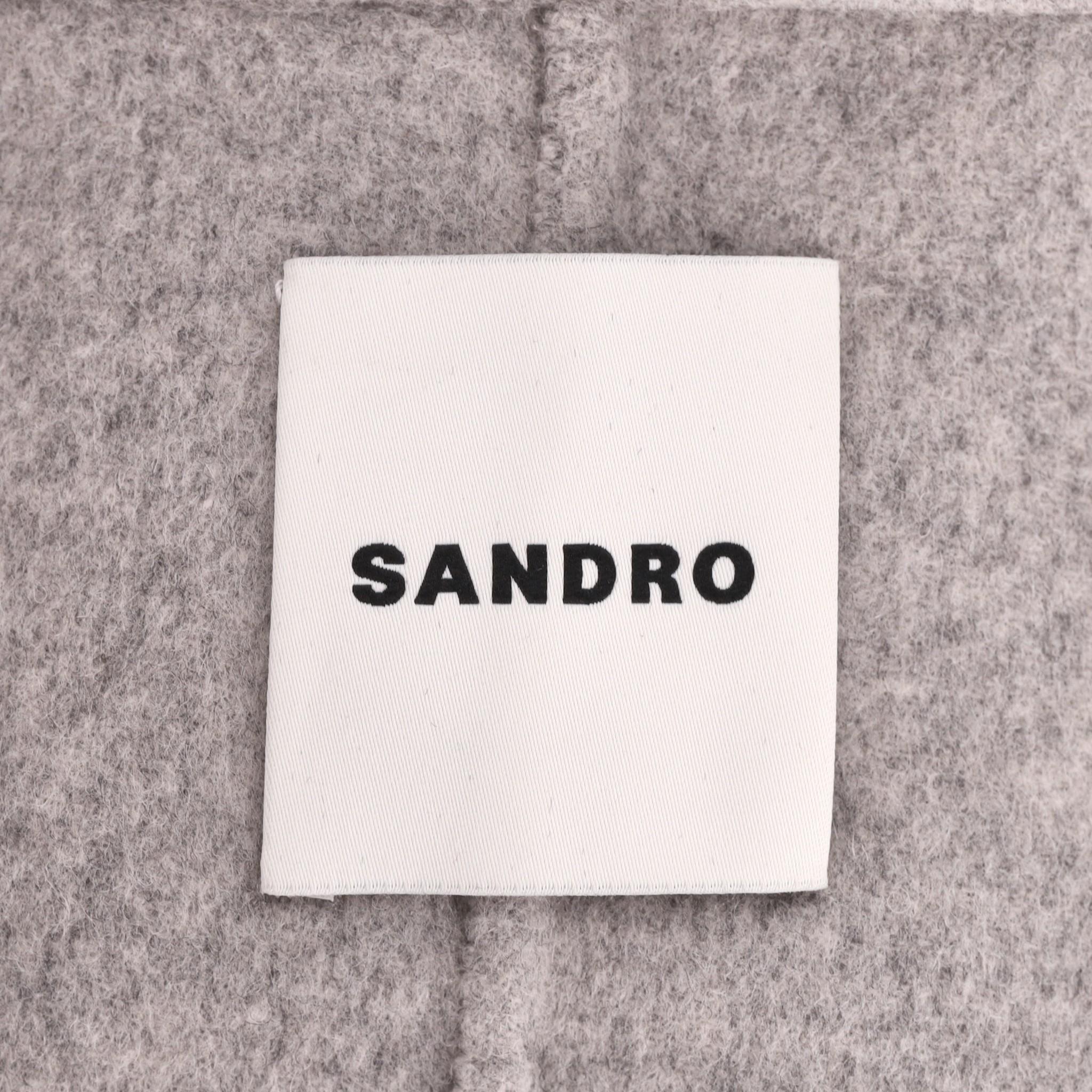 Sandro Cappotto doppiopetto in lana in vendita 1