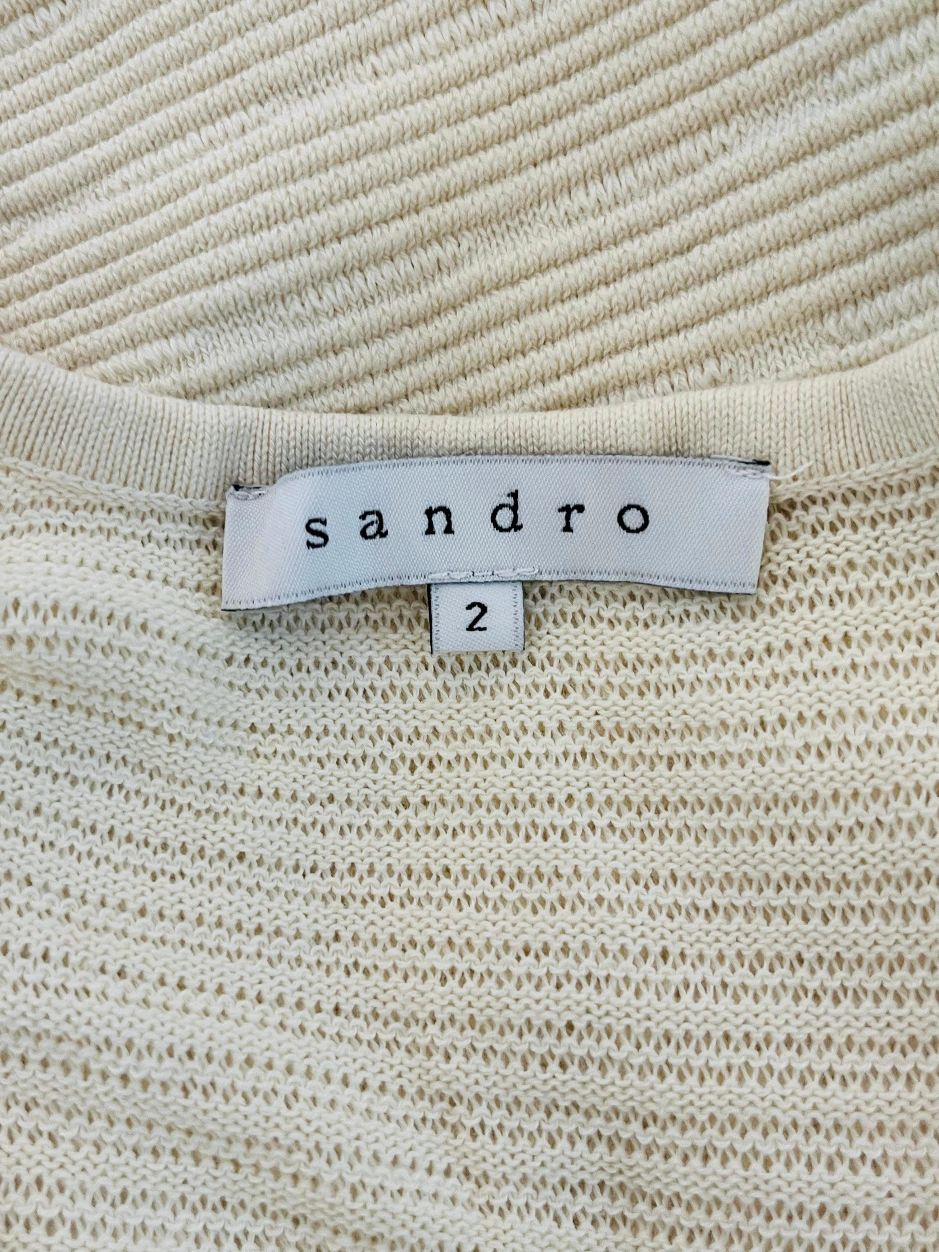 Sandro Fit & Flare Cotton Dress For Sale 1