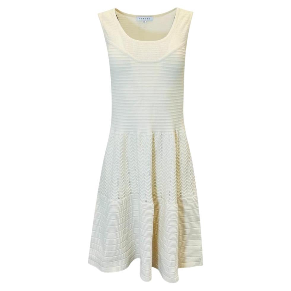 Sandro Fit & Flare Cotton Dress For Sale