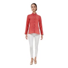 Sandro Floral Print Silk Shirt