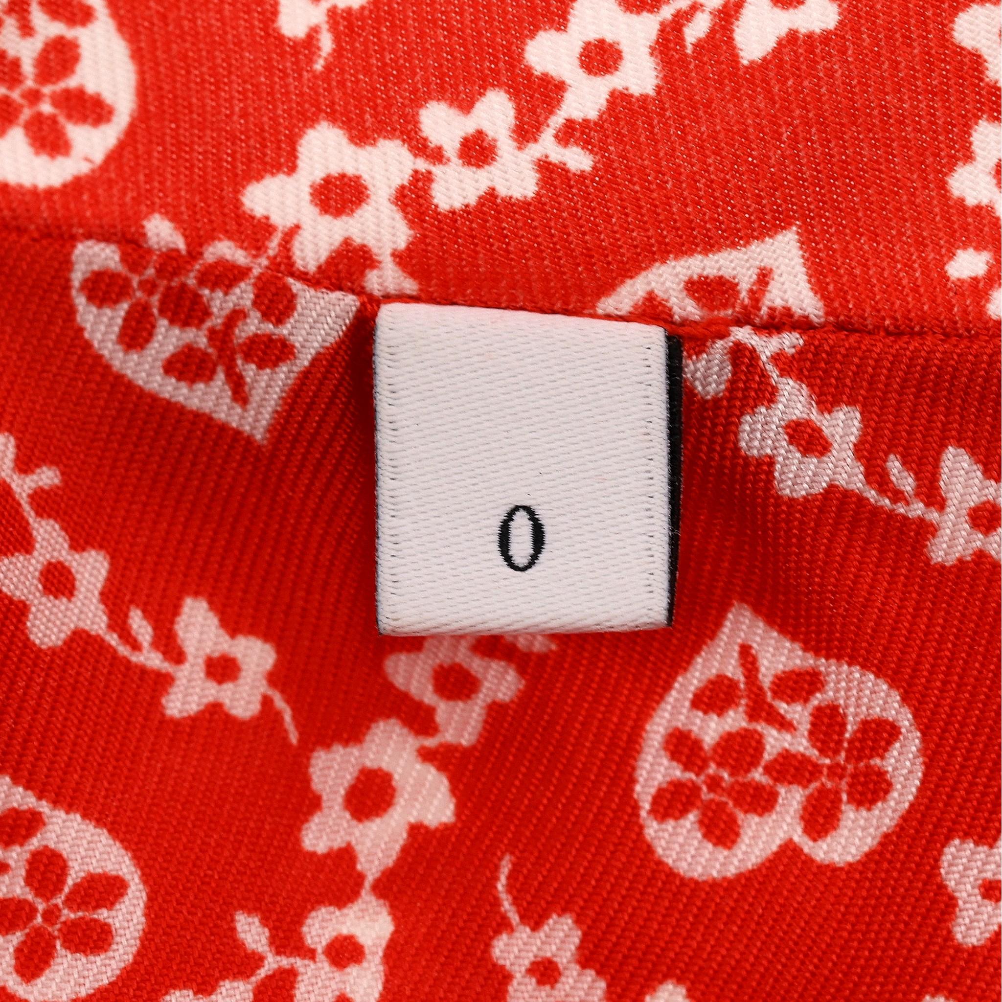 Sandro Floral Print Silk Shirt For Sale 2